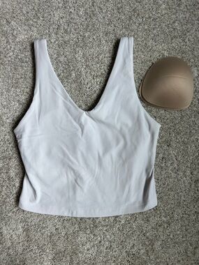 Athleta transcend v-back crop bra d-dd